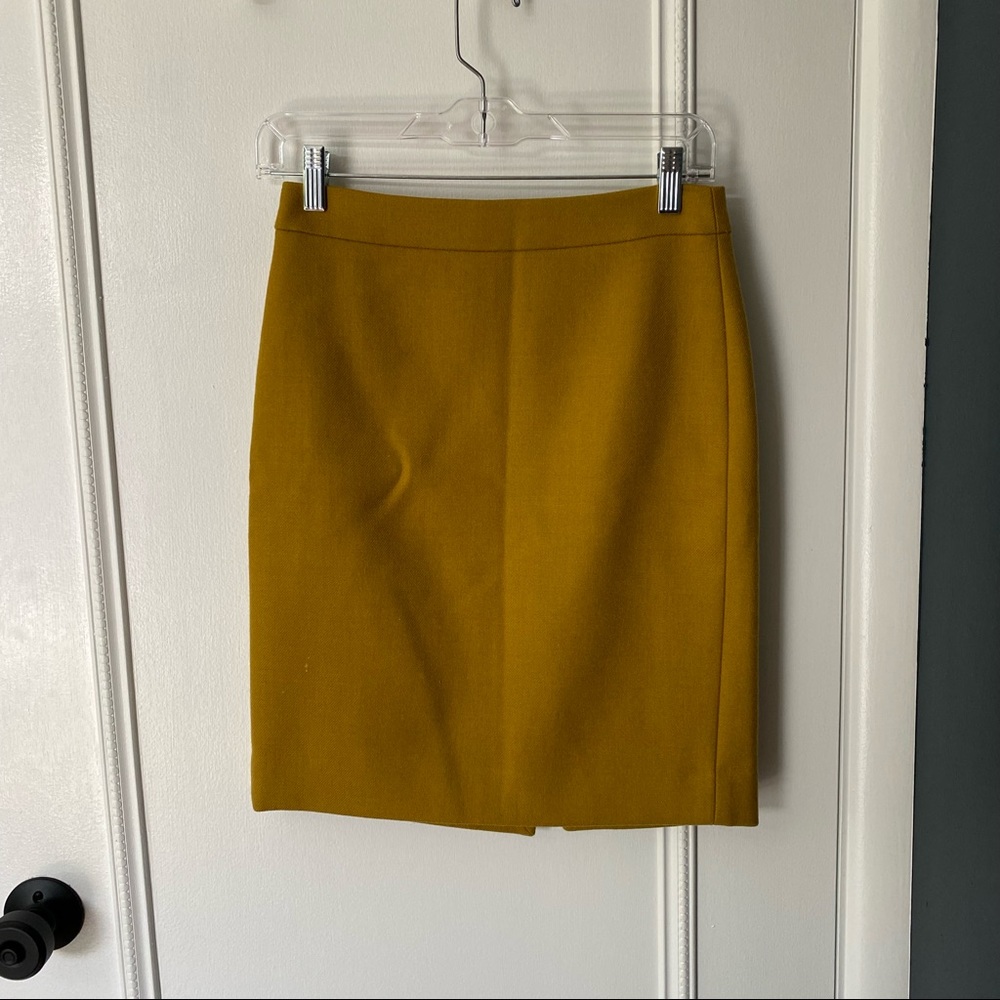 J.Crew Wool Pencil Skirt - 0P
